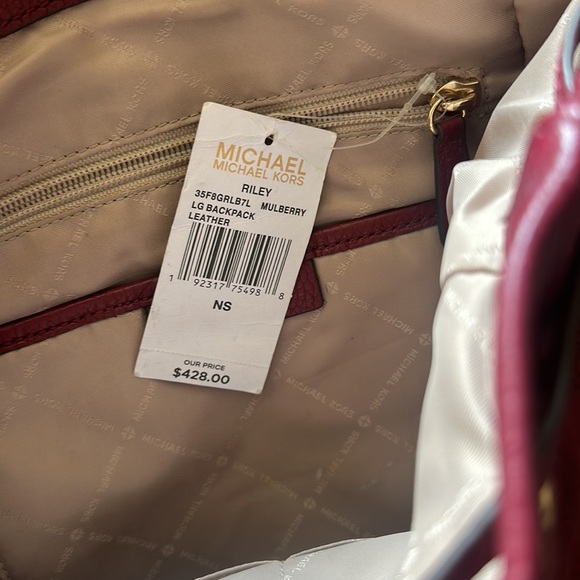 Michael Kors Riley mulberry lg backpack main image 6